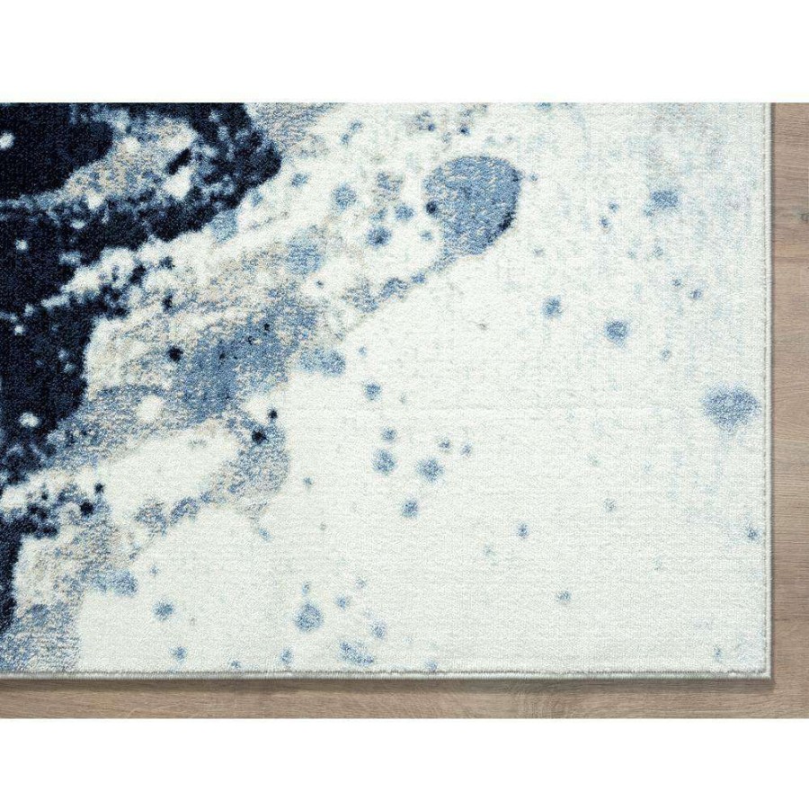 Rugs * | Arto Blue 4 Ft. X 6 Ft. Distressed Polypropylene Area Rug By Abani