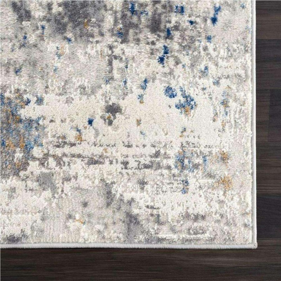 Rugs * | Dune Grey 4 Ft. X 6 Ft. Abstract Polypropylene Area Rug By Abani