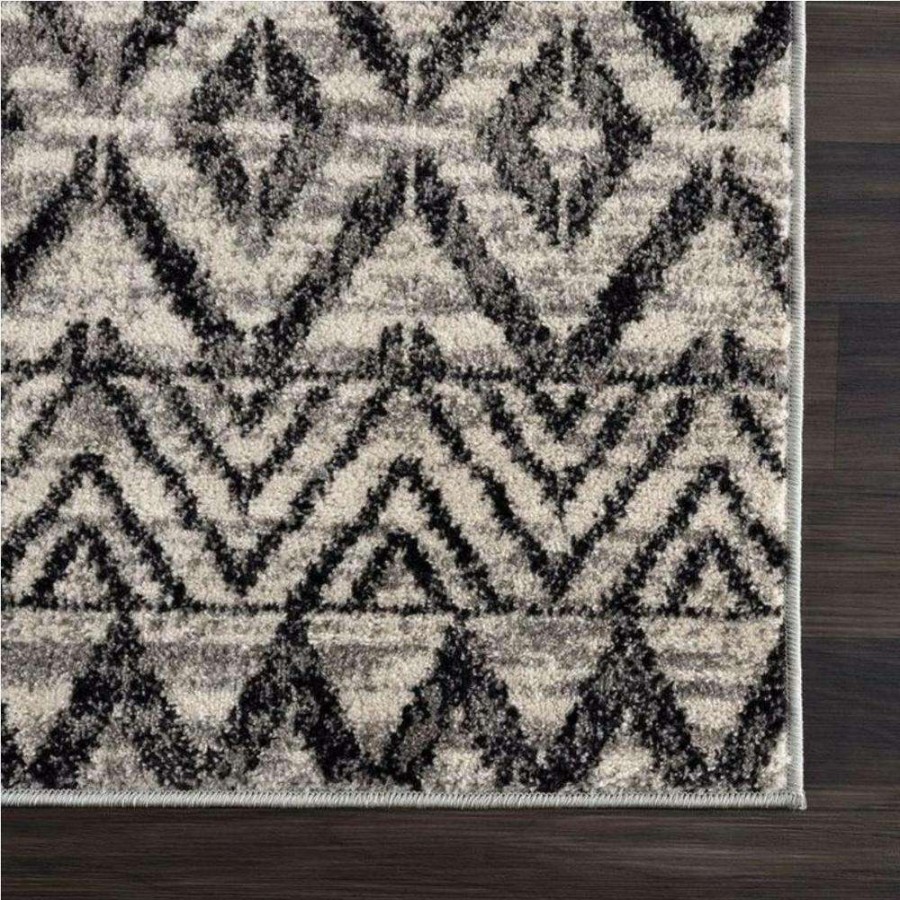 Rugs * | Malibu Grey 7.9 Ft. X 10.2 Ft. Geometric Polypropylene Area Rug By Abani