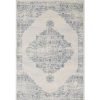 Rugs * | Troy Ivory 4 Ft. X 6 Ft. Oriental Polypropylene Area Rug By Abani