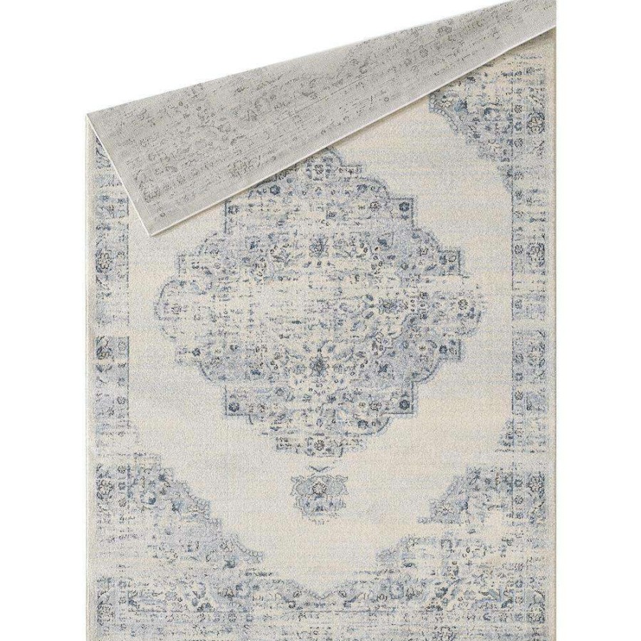 Rugs * | Troy Ivory 4 Ft. X 6 Ft. Oriental Polypropylene Area Rug By Abani