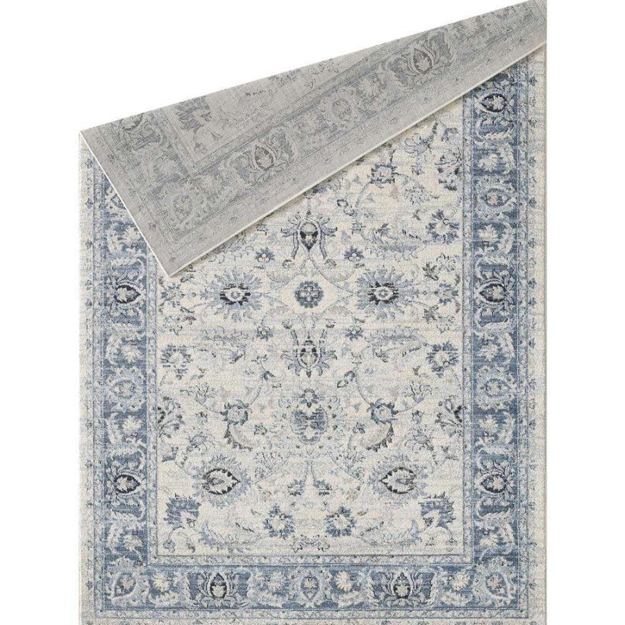 Rugs * | Troy Ivory 5.3 Ft. X 7.6 Ft. Oriental Polypropylene Area Rug By Abani