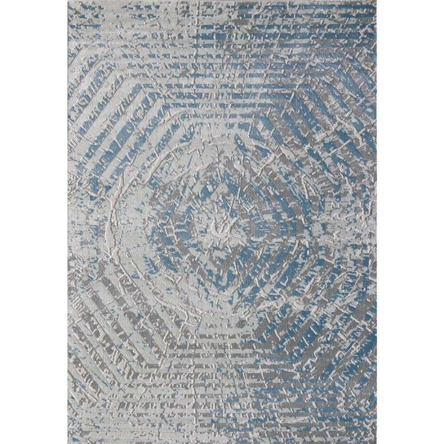 Rugs * | Nova Blue 5.3 Ft. X 7.6 Ft. Abstract Polyester Area Rug By Abani