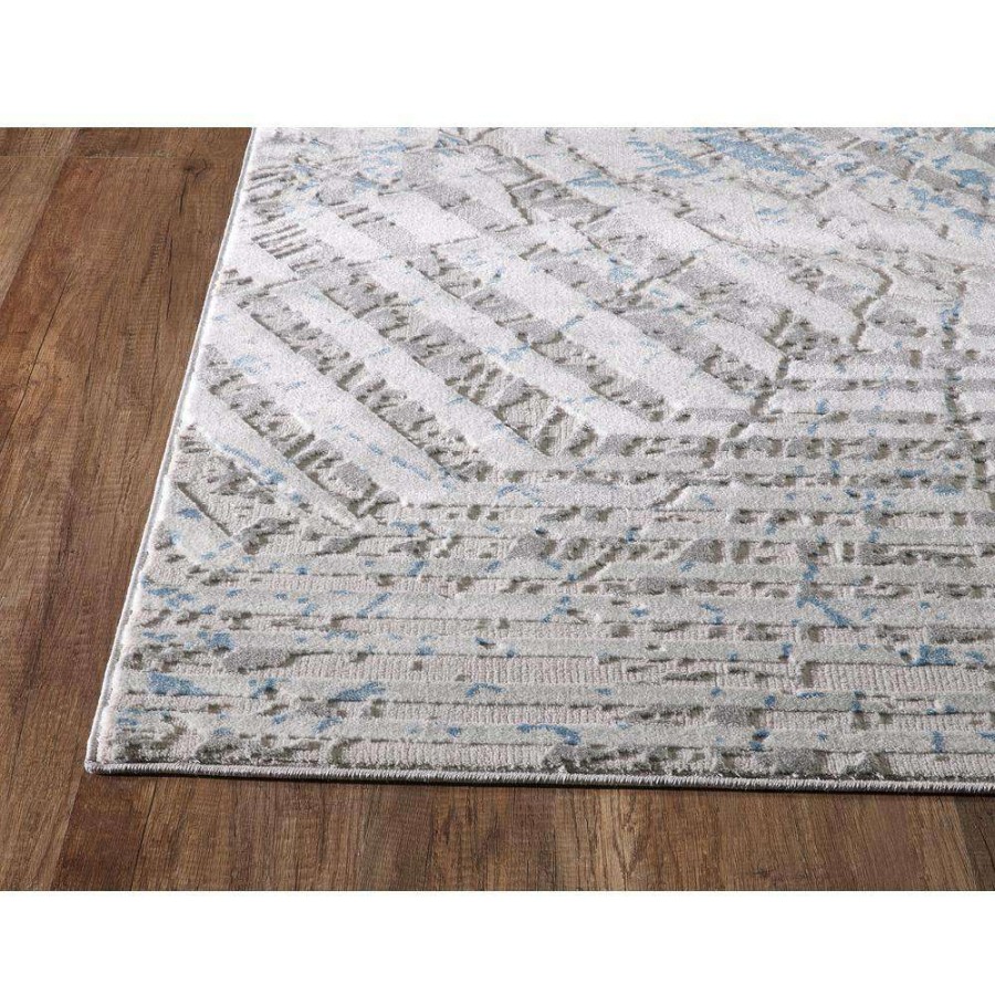 Rugs * | Nova Blue 5.3 Ft. X 7.6 Ft. Abstract Polyester Area Rug By Abani