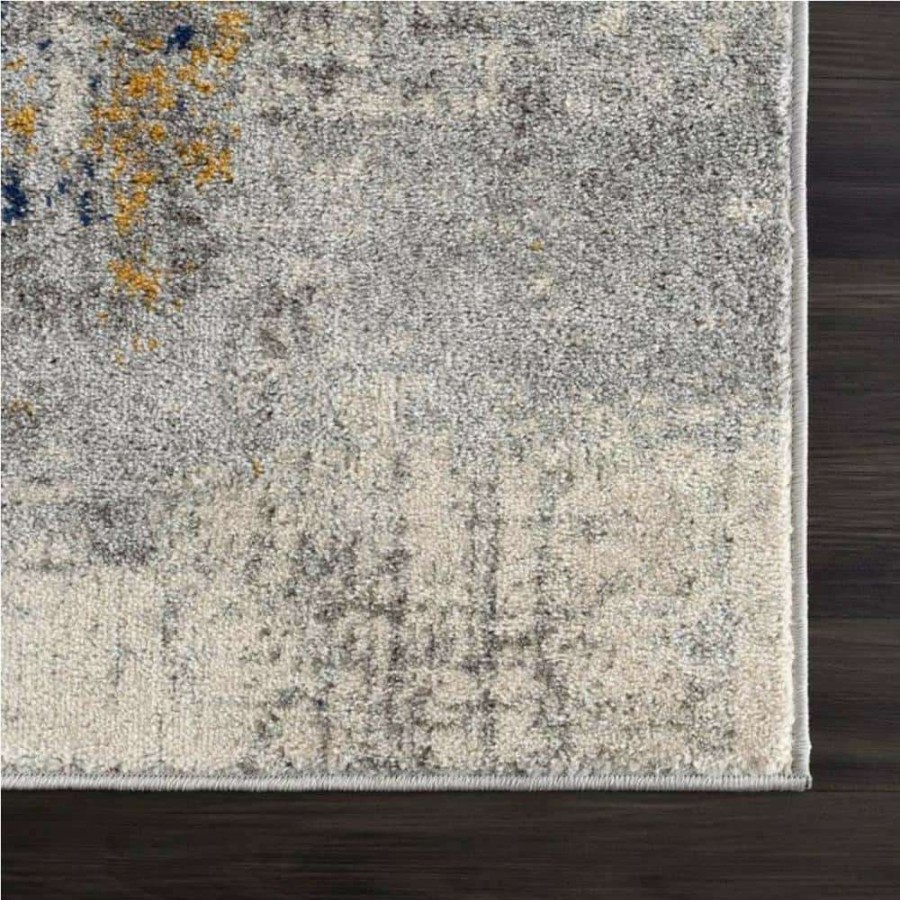 Rugs * | Malibu Grey 4 Ft. X 6 Ft. Abstract Polypropylene Area Rug By Abani