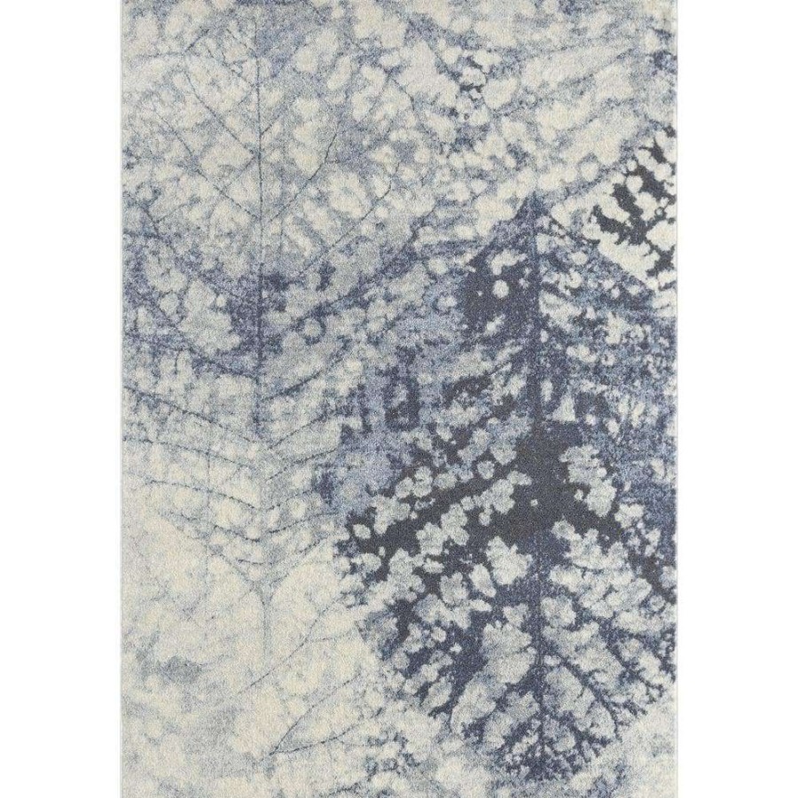 Rugs * | Cruz Blue 6 Ft. X 9 Ft. Floral Polypropylene Area Rug By Abani