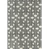 Rugs * | Casa Grey 4 Ft. X 6 Ft. Geometric Polypropylene Area Rug By Abani