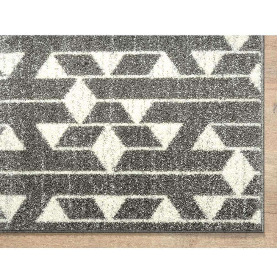 Rugs * | Casa Grey 4 Ft. X 6 Ft. Geometric Polypropylene Area Rug By Abani