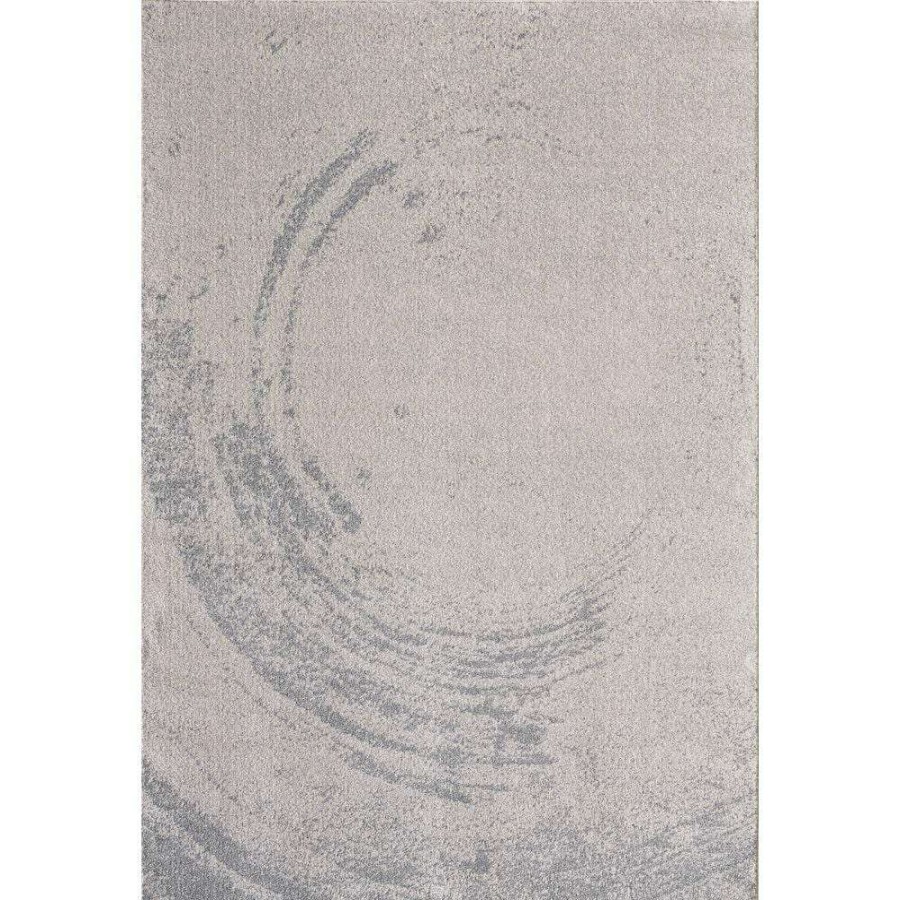 Rugs * | Quartz Grey 5 Ft. 3 Ft. X 7 Ft. 6 In. Solid Color Polypropylene Area Rug By Abani