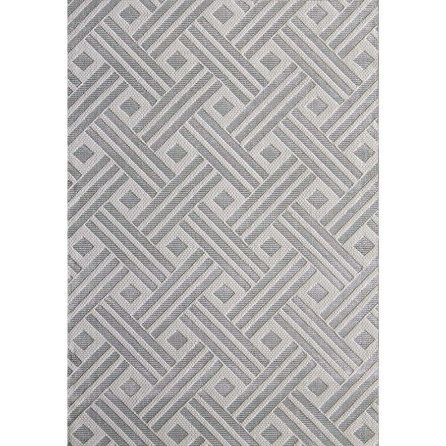 Rugs * | Nova Grey 5.3 Ft. X 7.6 Ft. Geometric Polyester Area Rug By Abani