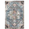 Rugs * | Azure Blue 6 Ft. X 9 Ft. Oriental Polyester Area Rug By Abani