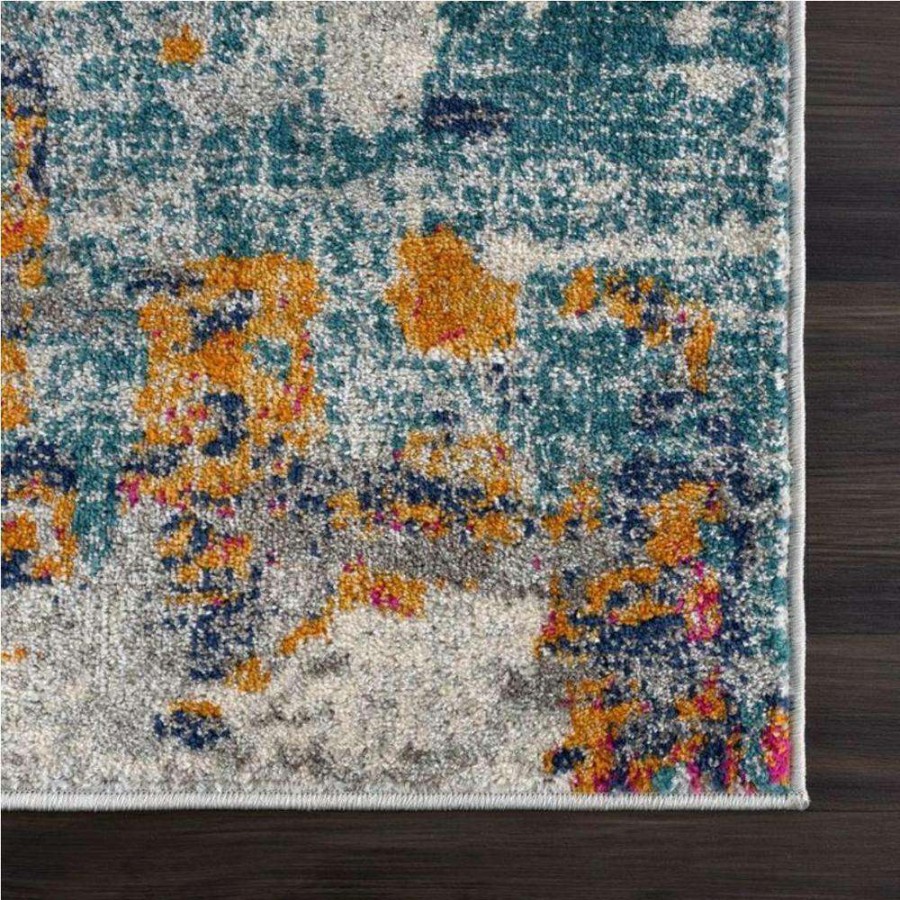 Rugs * | Malibu Grey 4 Ft. X 6 Ft. Abstract Polypropylene Area Rug By Abani