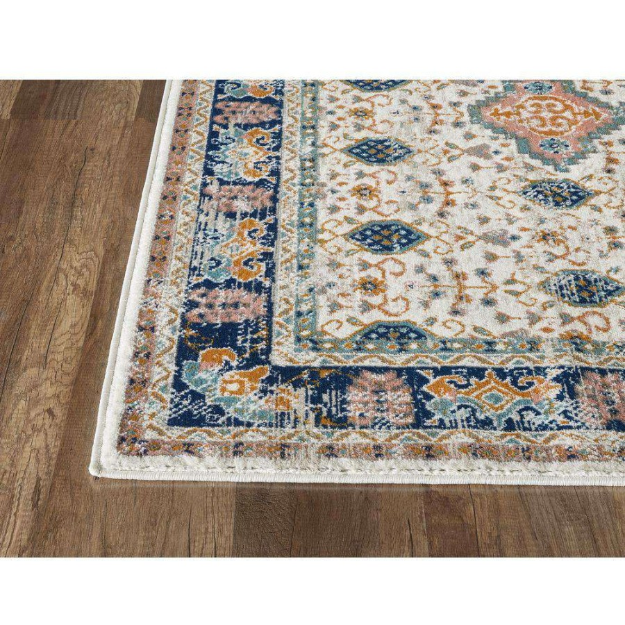 Rugs * | Porto Beige 5 Ft. 3 Ft. X 7 Ft. 6 In. Oriental Polypropylene Area Rug By Abani