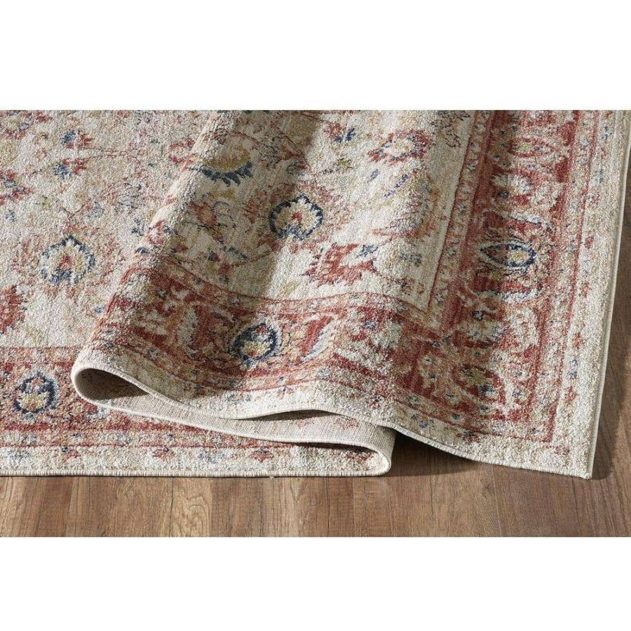 Rugs * | Babylon Beige 5 Ft. 3 In. X 7 Ft. 6 In. Oriental Polypropylene Area Rug By Abani